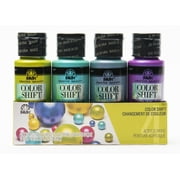 FolkArt 7501E Color Shift Acrylic Craft Paint Set, Gloss Finish, Colorshift, Set of 4, 8 fl oz