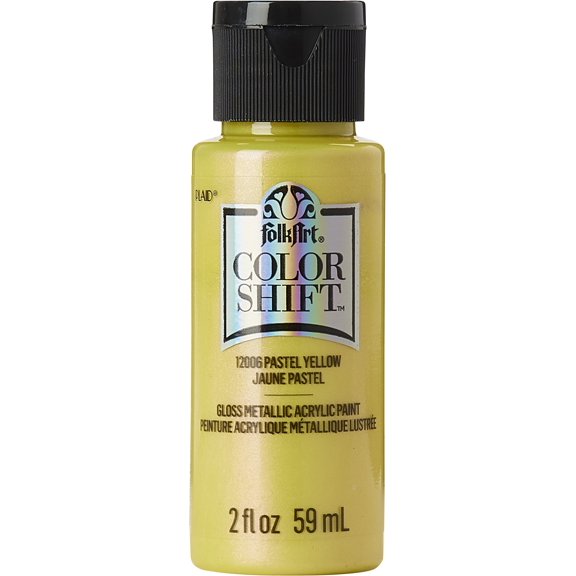 FolkArt Color Shift Paint - Yellow Pastel, 2 oz