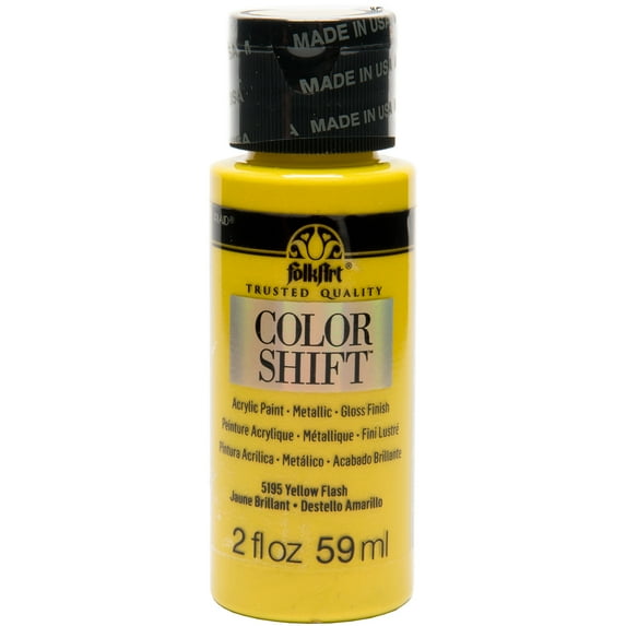 FolkArt Color Shift Paint 2oz-Yellow Flash