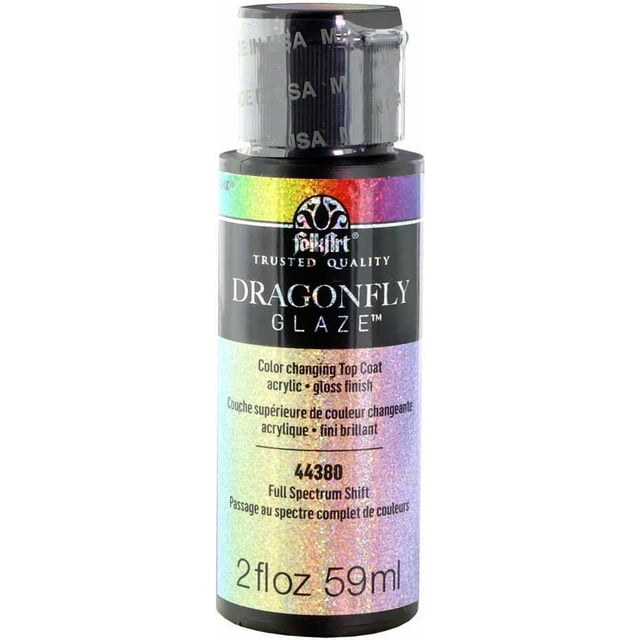 FolkArt Dragonfly Glaze MultiSurface Paint, Full Spectrum 2 Fl Oz