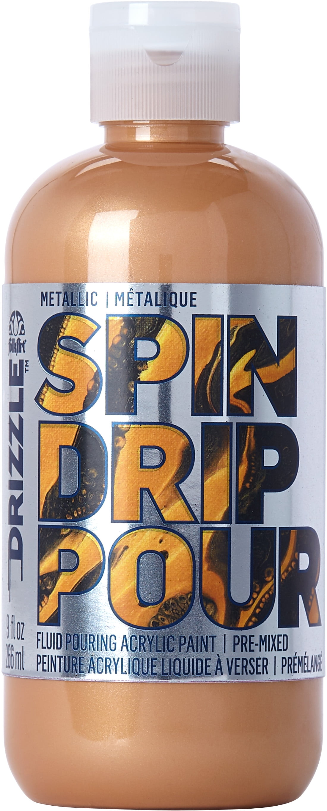 Shop Plaid FolkArt ® Drizzle™ Pouring Acrylics - Mercury Metallic, 9 oz. -  61836 - 61836
