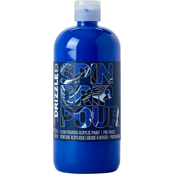 FolkArt Drizzle Pre-Mixed Fluid Pouring Acrylic Paint, Sea Level, 17.6 fl oz