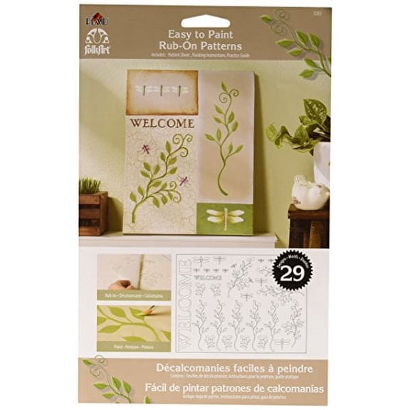 FolkArt Easy to Paint, 5203 Rub-On-Foliage