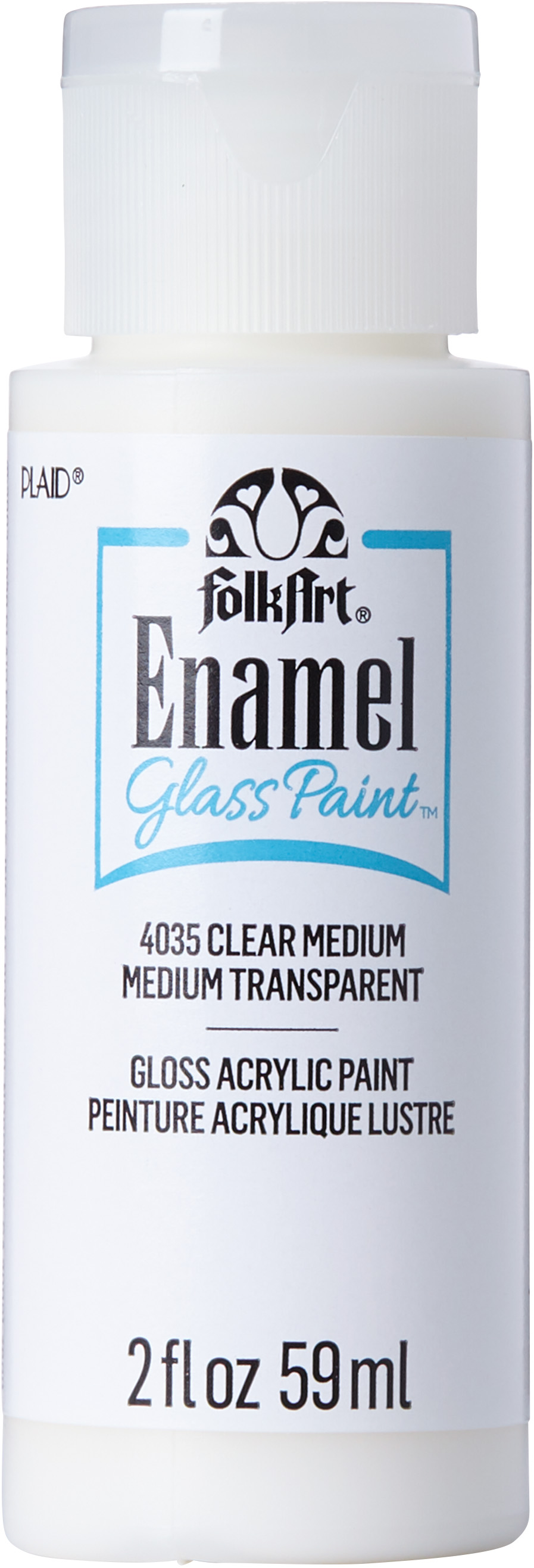 FolkArt Enamel Paint 2oz Transparent Medium