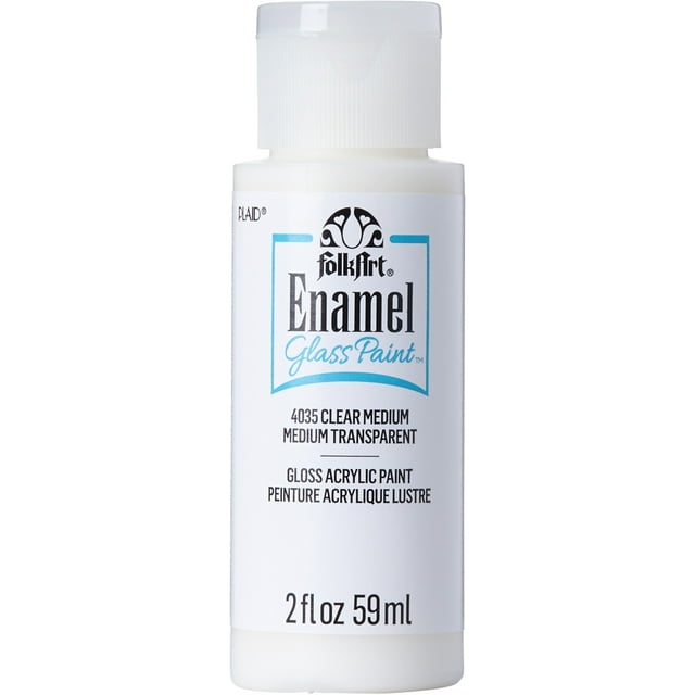 FolkArt Enamel Paint 2 fl oz, Clear Medium