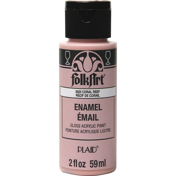 FolkArt Enamel Paint 2oz-Coral Reef