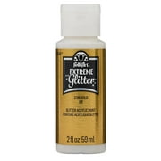 FolkArt Extreme Glitter Acrylic Craft Paint, Glitter Finish, Gold, 2 fl oz
