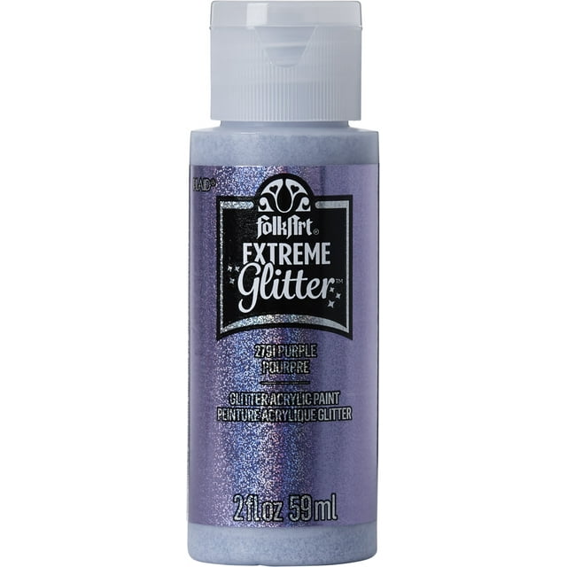 FolkArt Extreme Glitter Acrylic Paint in Assorted Colors (2 oz), 2791