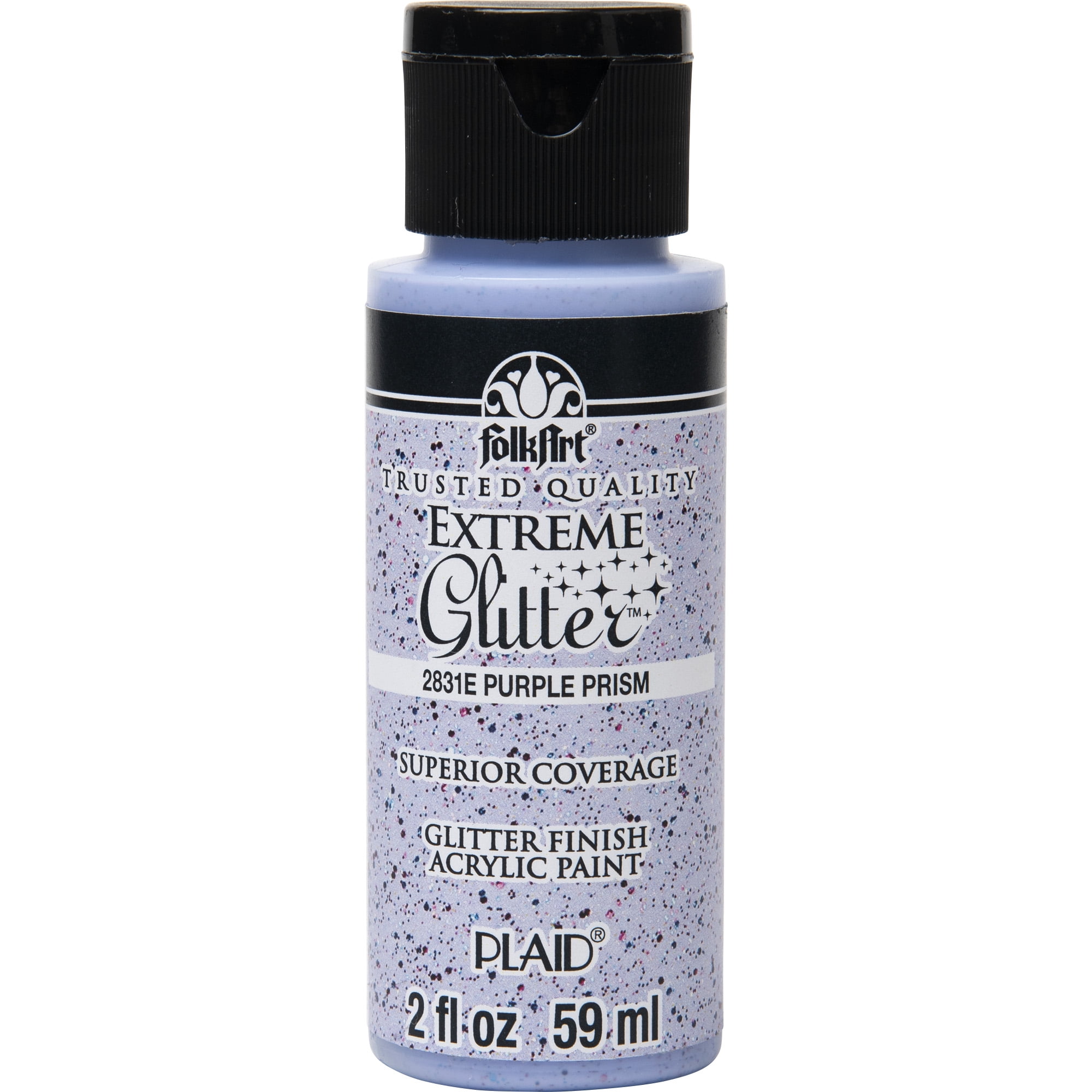 FolkArt Extreme Glitter Acrylic Craft Paint, Purple Prism, 2 fl oz