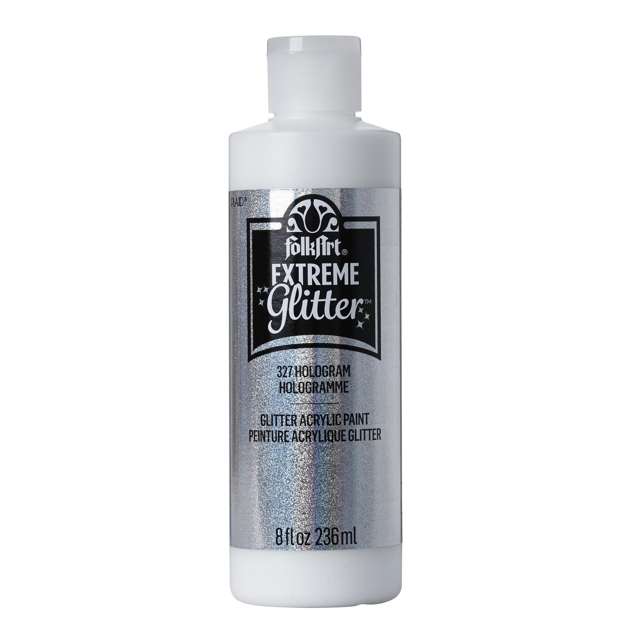 FolkArt Extreme Glitter Acrylic Paint, Hologram, 8 fl oz