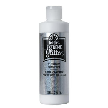 FolkArt Extreme Glitter Acrylic Paint, Hologram, 8 fl oz