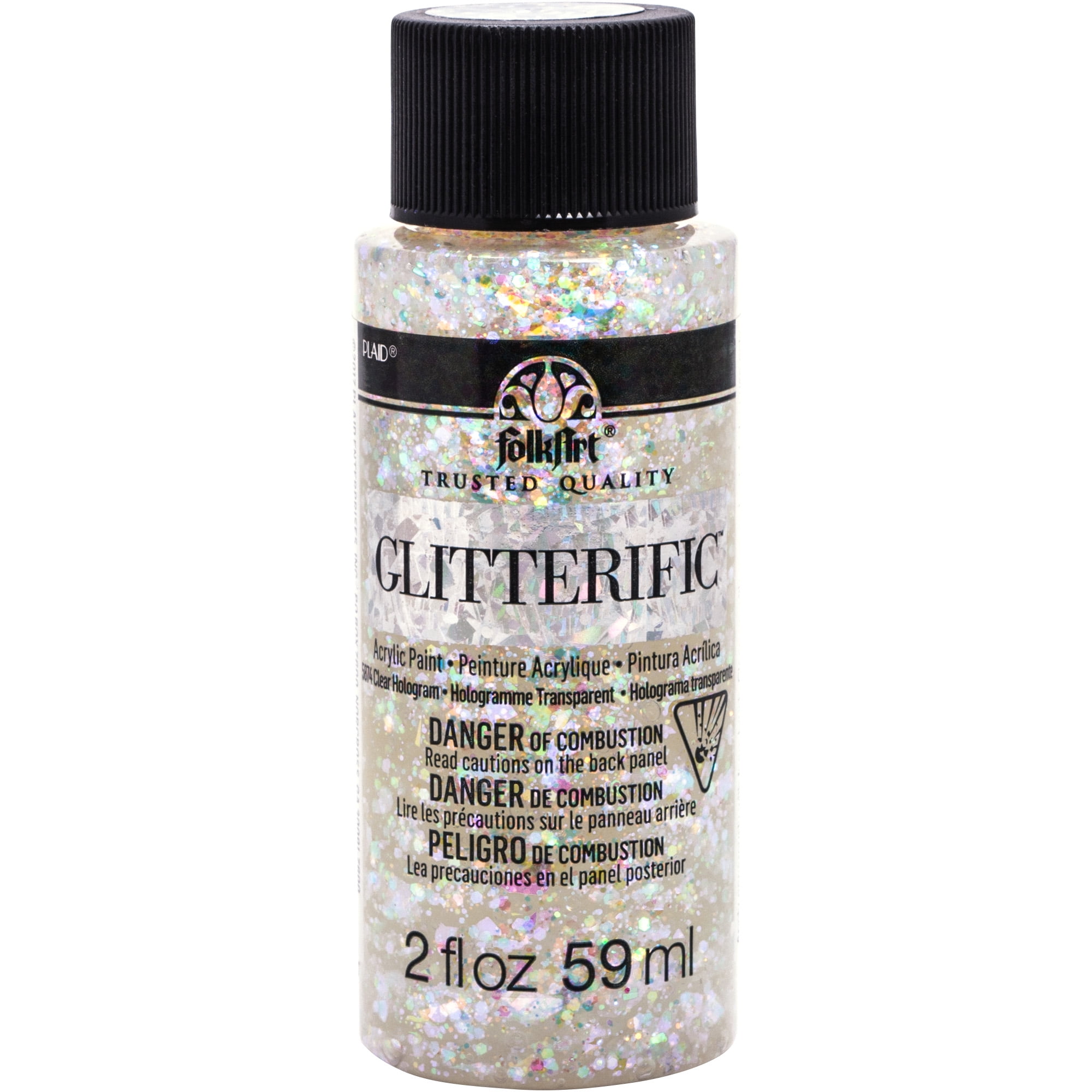  FolkArt Glitterific Unicorn Glitter Paint Set, 2 oz, Enchanted  Colors