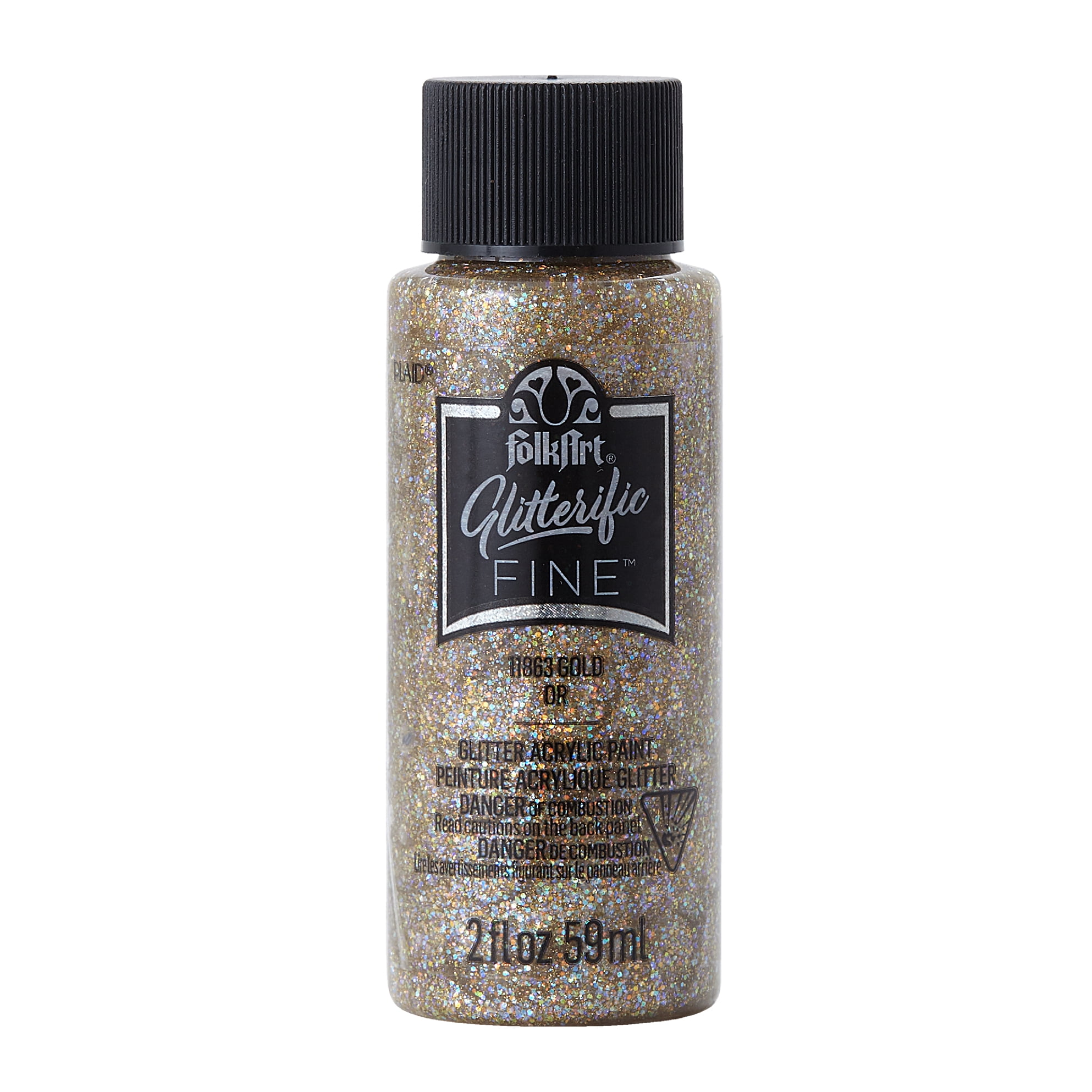  FolkArt Glitterific Fine Assorted Acrylic Craft Paints, Fine  Gold 2 fl oz Premium Acrylic Paint With Glitter Finish, Perfect For Easy To  Apply DIY Arts And Crafts, 11863 : Arts, Crafts