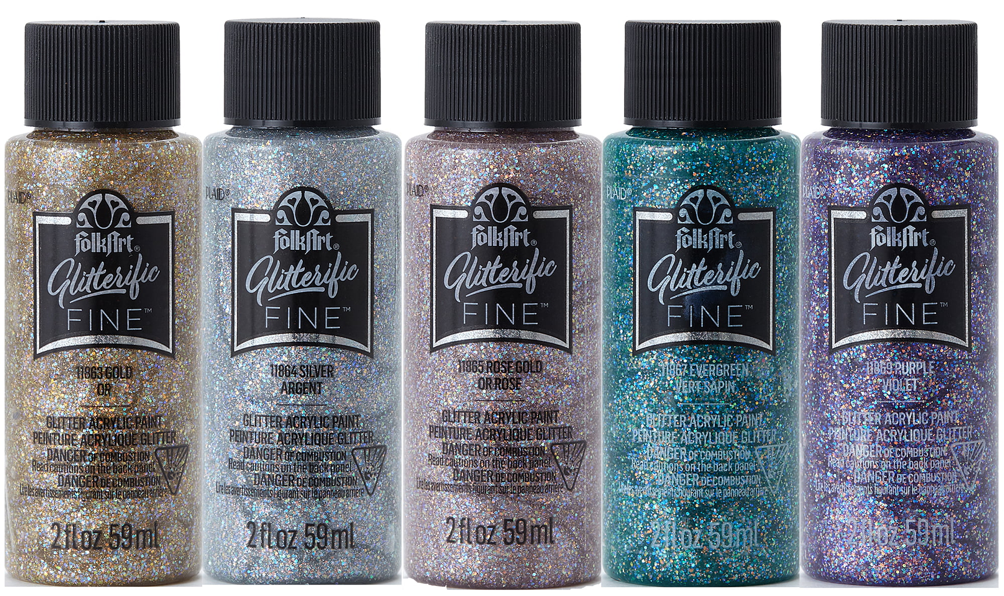 FolkArt Glitterific Pop Acrylic Craft Paint, Sunset Canyon 2 fl oz Premium  Glitter Finish Paint, Perfect For Easy To Apply DIY Arts And Crafts, 11995