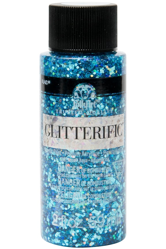 Glitterific Glitter Paint 2oz-Aqua