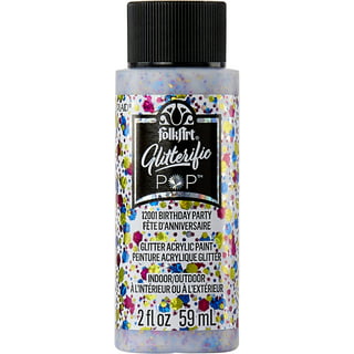 how to make normal acrylic paint into glitter acrylic paint