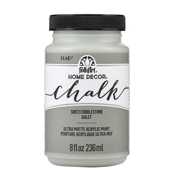 FolkArt Home Décor Chalk Acrylic Craft Paint, Cobblestone, Ultra Matte Finish, 8 fl oz