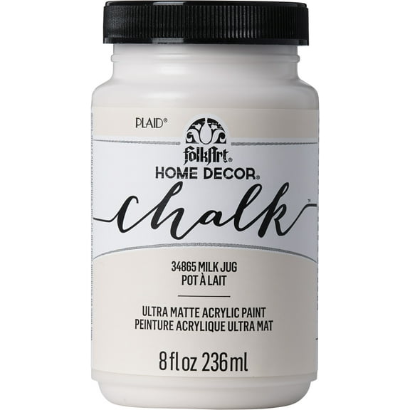 FolkArt Home Décor Chalk Acrylic Craft Paint, Milk Jug, Ultra Matte Finish, 8 fl oz