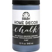 FolkArt Home Décor Chalk Acrylic Craft Paint, Rich Black, Ultra Matte Finish, 32 fl oz