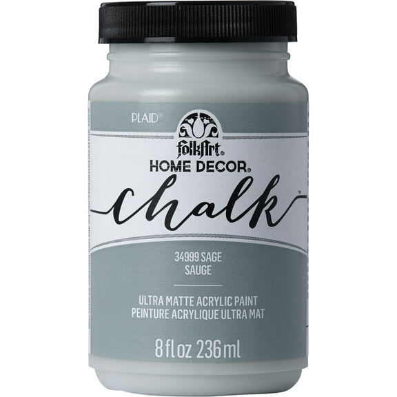 FolkArt Home Décor Chalk Acrylic Craft Paint, Sage, Ultra Matte Finish, 8 fl oz