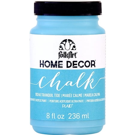 FolkArt Home Décor Chalk Acrylic Craft Paint, Tranquil Tide, Ultra Matte Finish, 8 fl oz