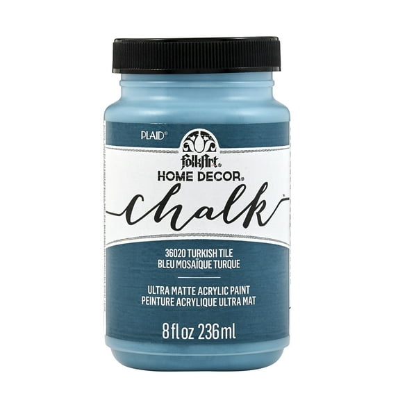 FolkArt Home Décor Chalk Acrylic Craft Paint, Turkish Tile, Ultra Matte Finish, 8 fl oz