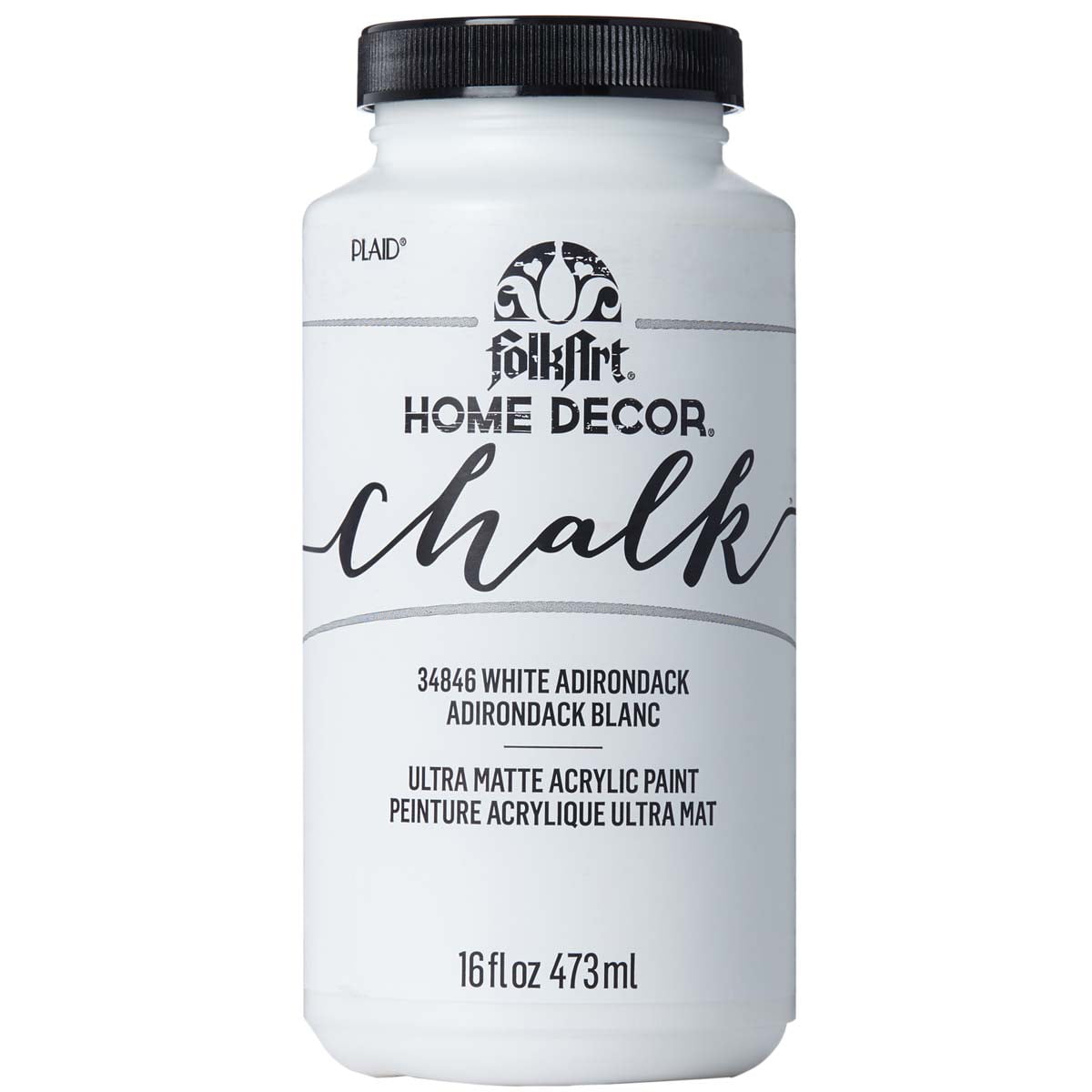 FolkArt Home Décor Chalk Acrylic Craft Paint, White Adirondack, Ultra