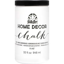 FolkArt Home Décor Chalk Acrylic Craft Paint, White Adirondack, Ultra Matte Finish, 32 fl oz