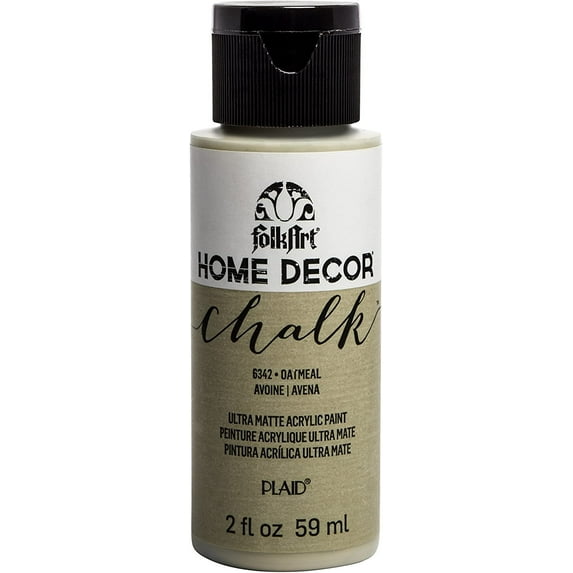 FolkArt Home Dcor Chalk Furniture & Craft Paint in Assorted Colors, 2oz, Oatmeal