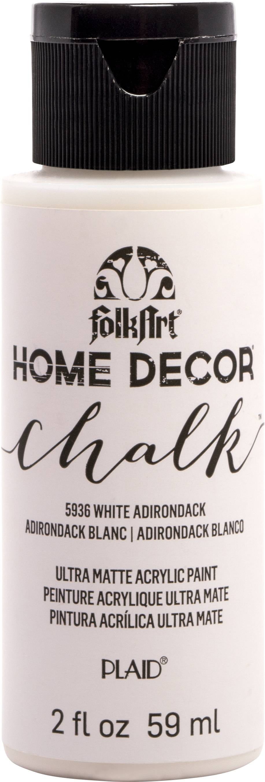 FolkArt Home Decor Chalk Paint 8 oz- White Adirondack