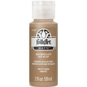 FolkArt   Matte Finish Acrylic Paint Colors by Plaid - Coffee Latte, 2 oz.