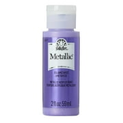 FolkArt Metallic Acrylic Craft Paint, Metallic Finish, Amethyst, 2 fl oz