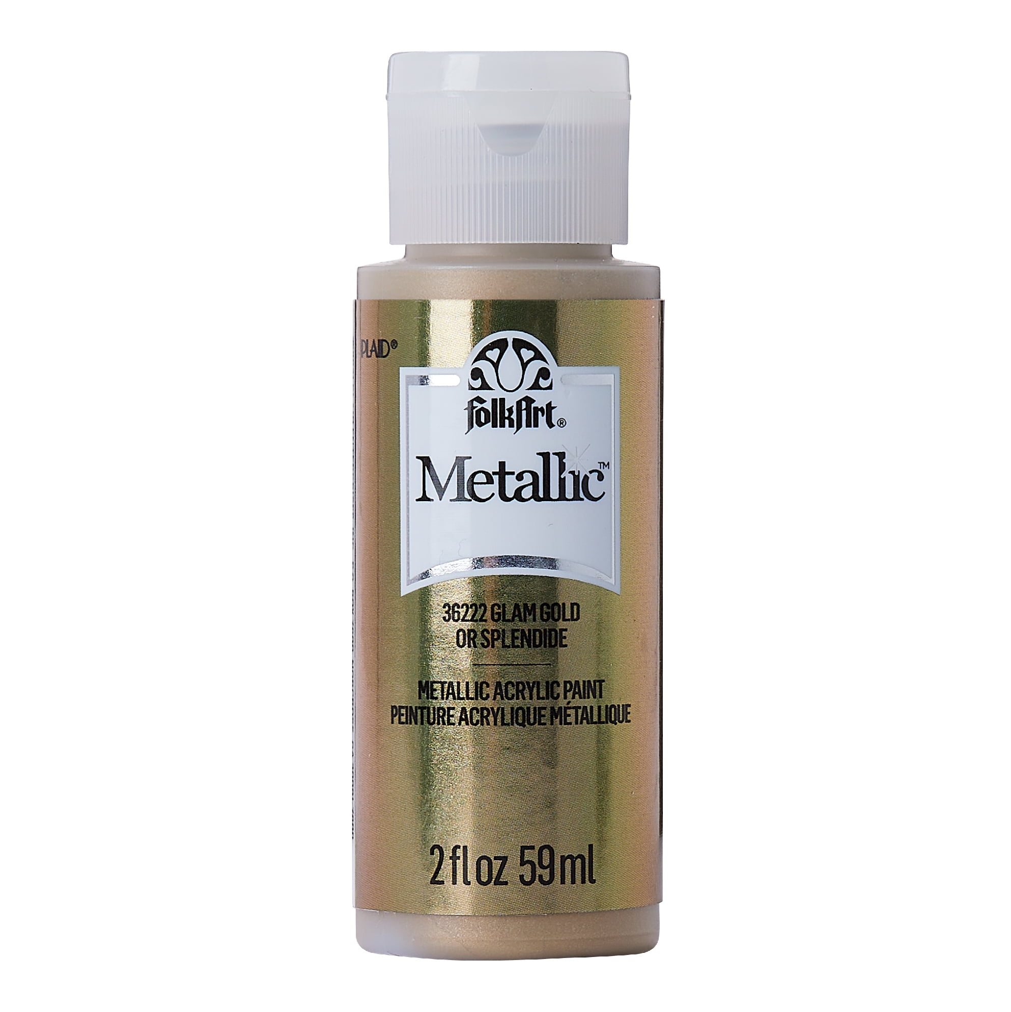 Marie's 500ml Metallic Acrylic Paint - Gold/Sliver - Long-Lasting Brilliant  And Vibrant Colors, Non-Fading, Rich Gold Pigments For Artist Hobby Painte
