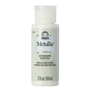 FolkArt Metallic Acrylic Craft Paint, Metallic Finish, Pearl White, 2 fl oz