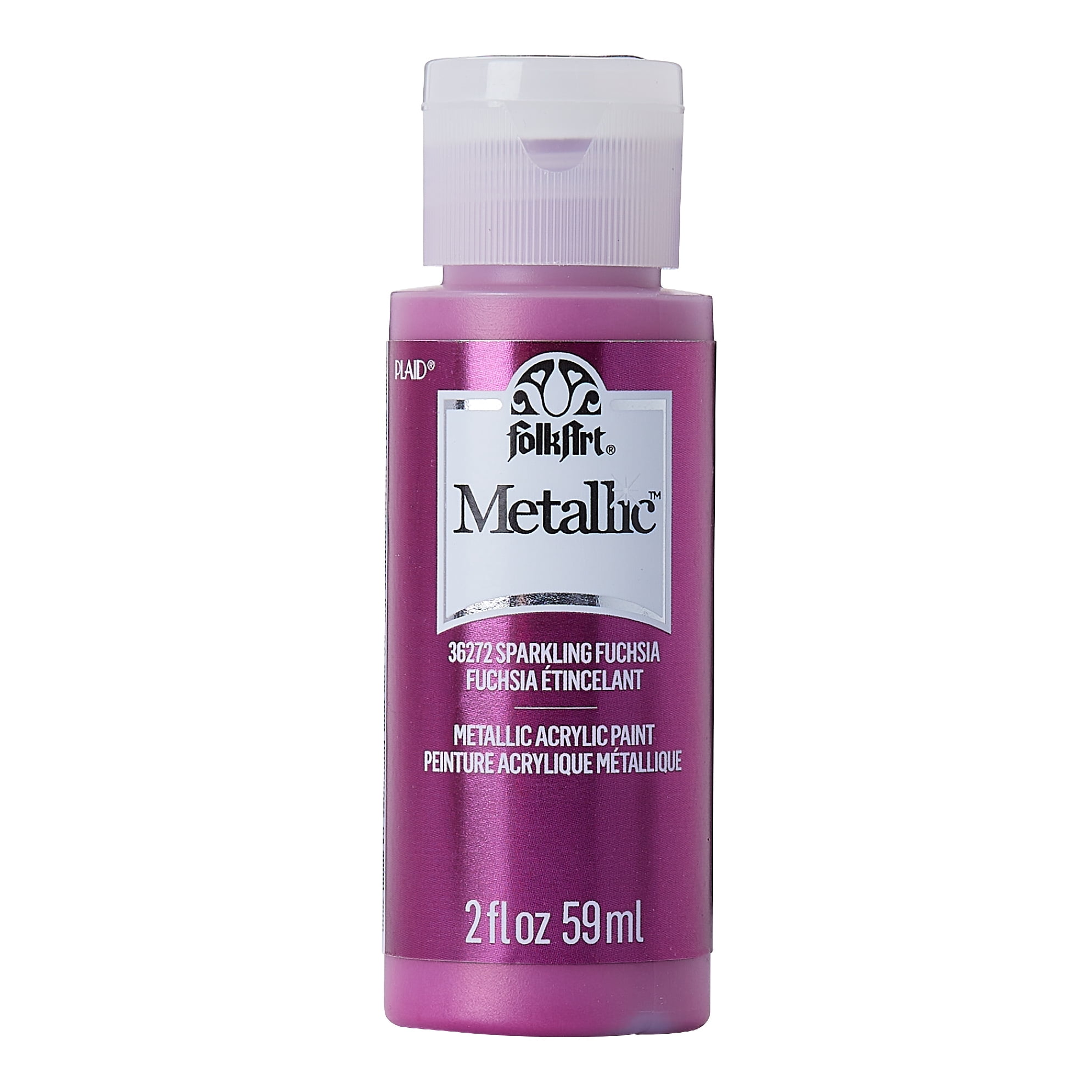 FolkArt Metallic Acrylic Craft Paint, Metallic Finish, Sparkling