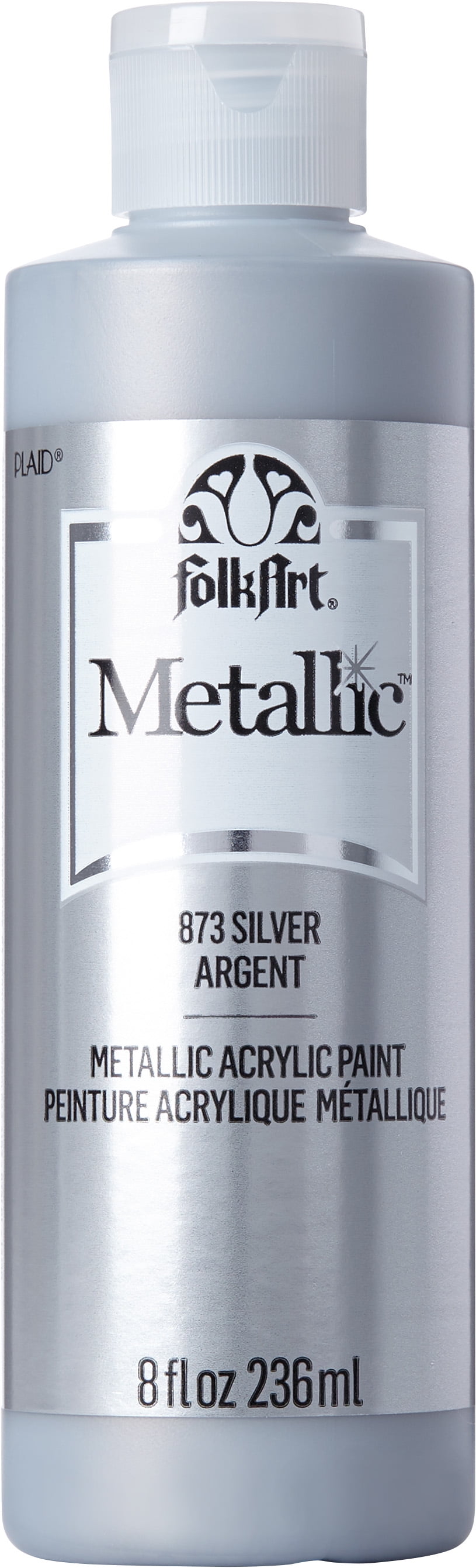 FolkArt Silver Metallic Paint, 8 fl. oz.