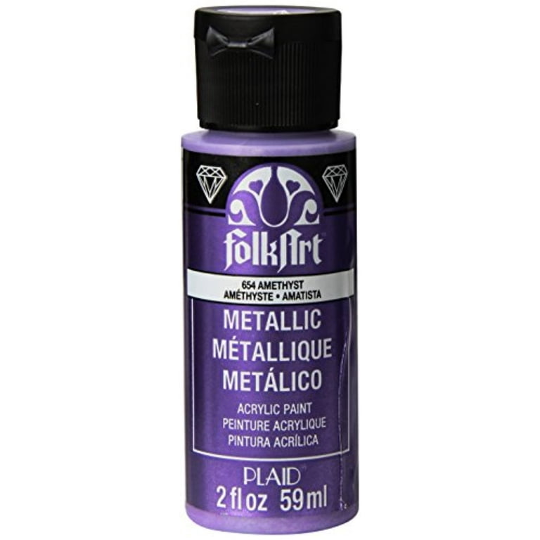 FolkArt 2 fl. oz Metallic Acrylic Paint - Amethyst