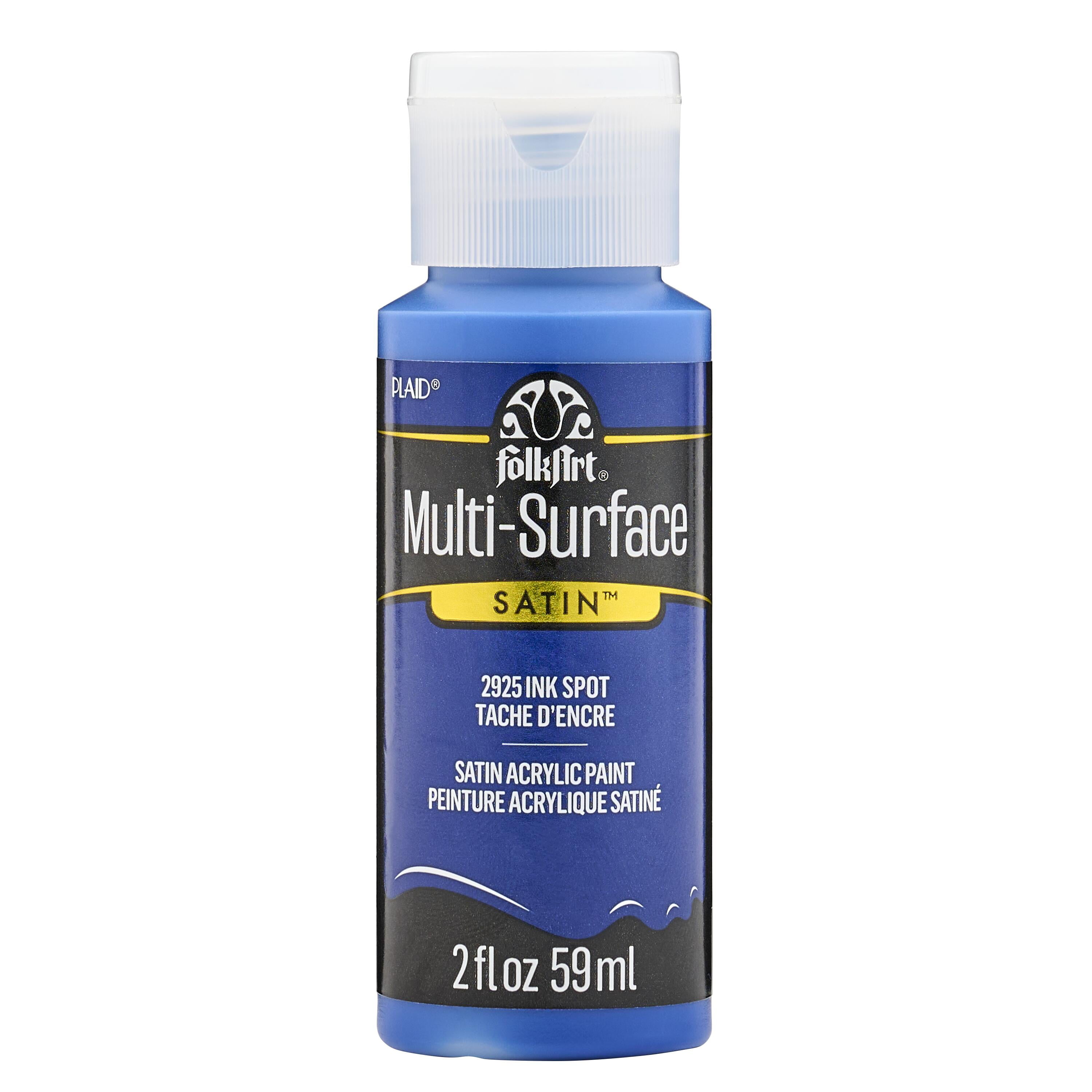 FolkArt Multi-Surface Acrylic Craft Paint, Satin Finish, Ink Spot, 2 fl oz