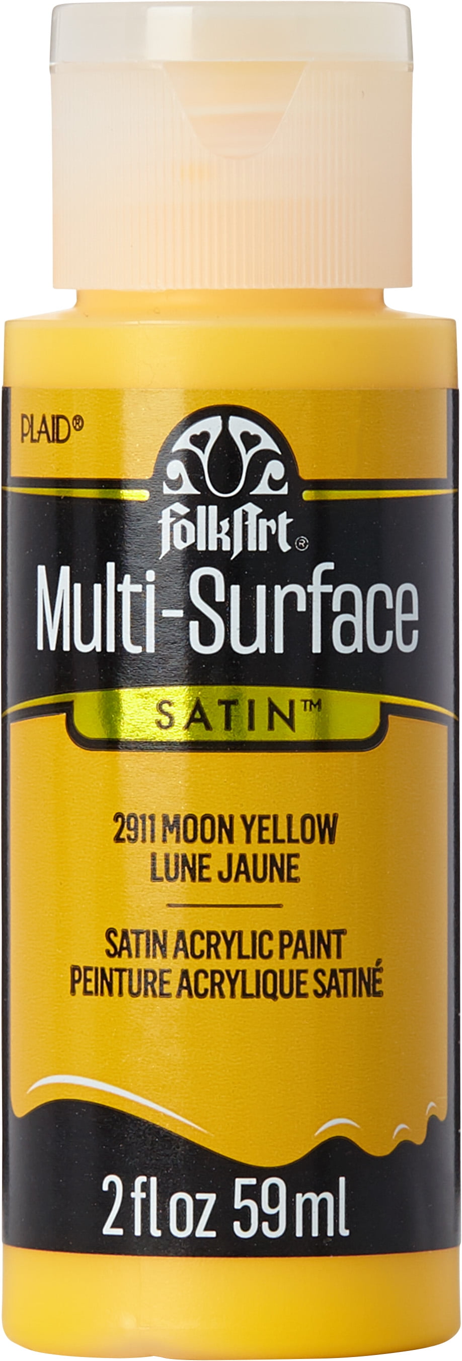 FolkArt Acrylic Craft Paint, Matte Finish, Daffodil Yellow, 2 fl oz 