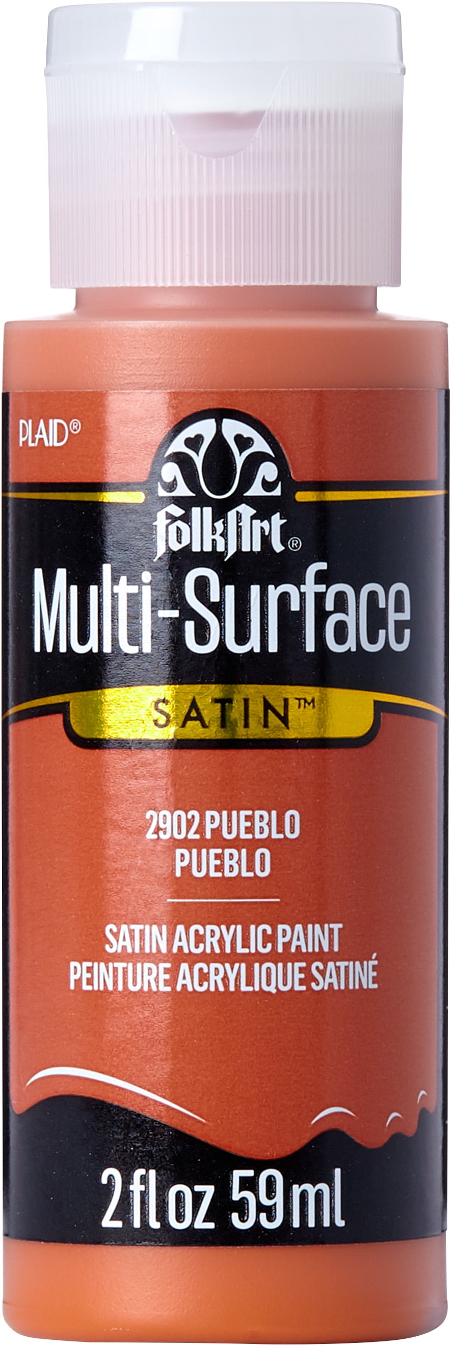 FolkArt MultiSurface Acrylic Craft Paint, Satin Finish, Pueblo, 2 fl