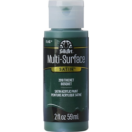 FolkArt Multi-Surface Acrylic Craft Paint, Satin Finish, Thicket, 2 fl oz
