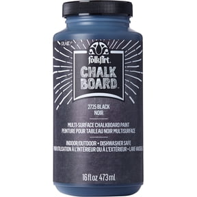 FolkArt Multi-Surface Chalk Paint, Matte Finish, Black, 16 fl oz