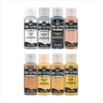 thumbnail image 1 of FolkArt Multi-Surface Metallic Acrylic Craft Paint Set, 8 Colors, 2 fl oz Each, 1 of 9