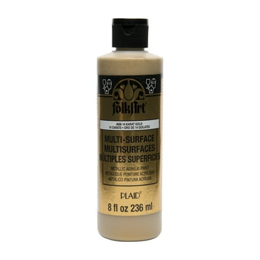 FolkArt® Multi-Surface Metallic Acrylic Paint - 8oz.