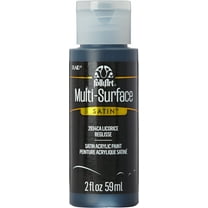 FolkArt Multi-Surface Satin Acrylic Paint Colors by Plaid - Licorice, 2 oz.