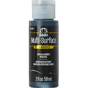 FolkArt Multi-Surface Acrylic Craft Paint, Satin Finish, Licorice, 2 fl oz