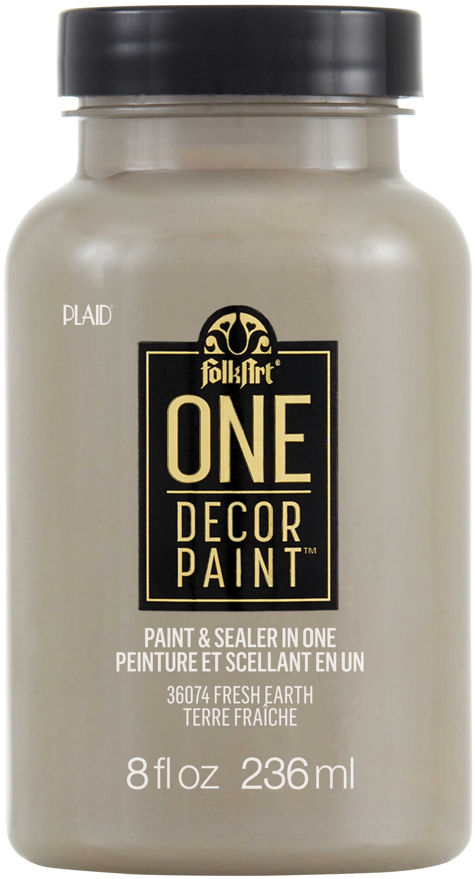 FolkArt ONE Decor Satin Paint 8oz-Fresh Earth - Walmart.com