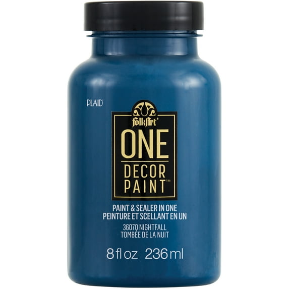 FolkArt ONE Decor Satin Paint 8oz-Nightfall