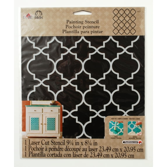 FolkArt Painting Stencils Large Moroccan Tile