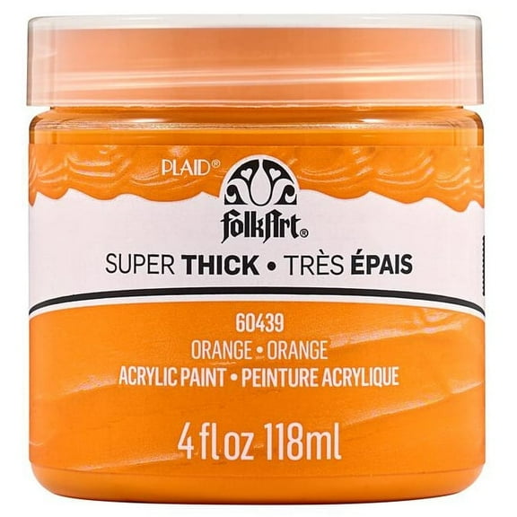 FolkArt Super Thick Acrylic Paint 4oz-Orange